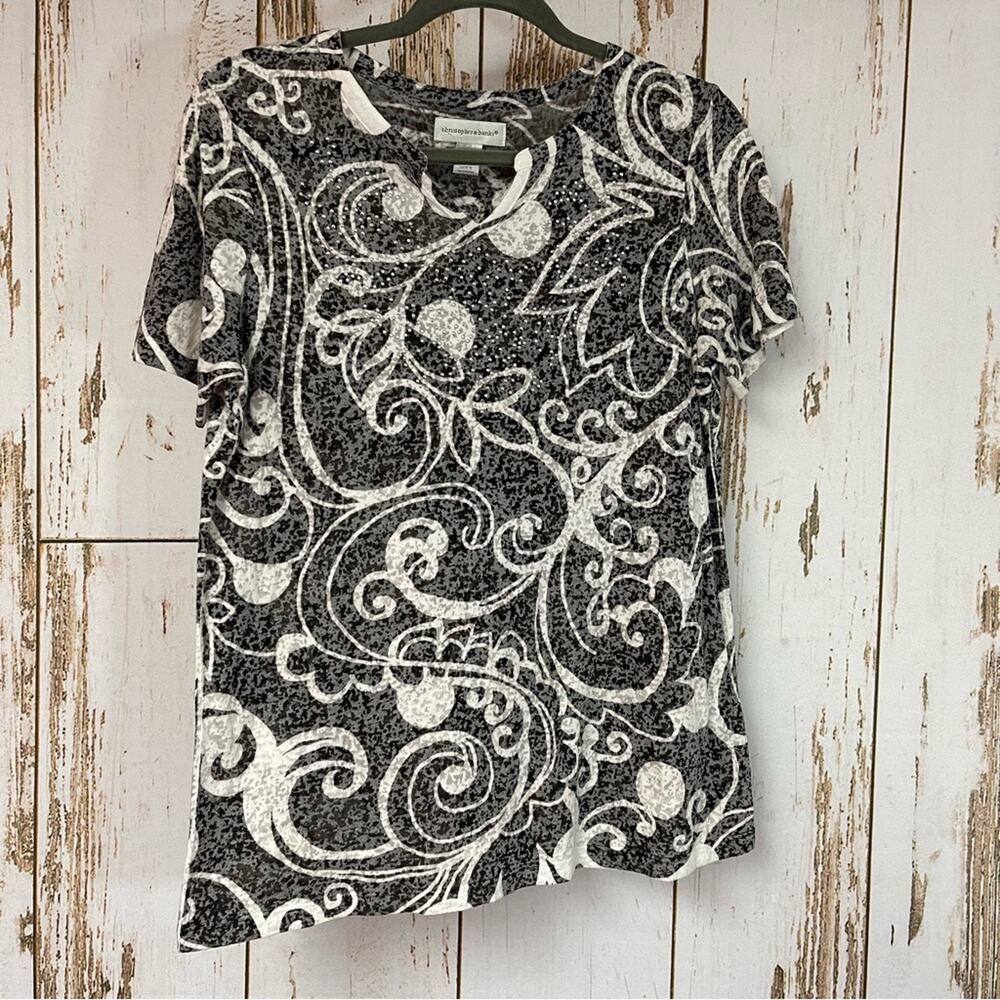Christopher & Banks, Blingy Burnout T-Shirt. Size Medium. Excellent condition!